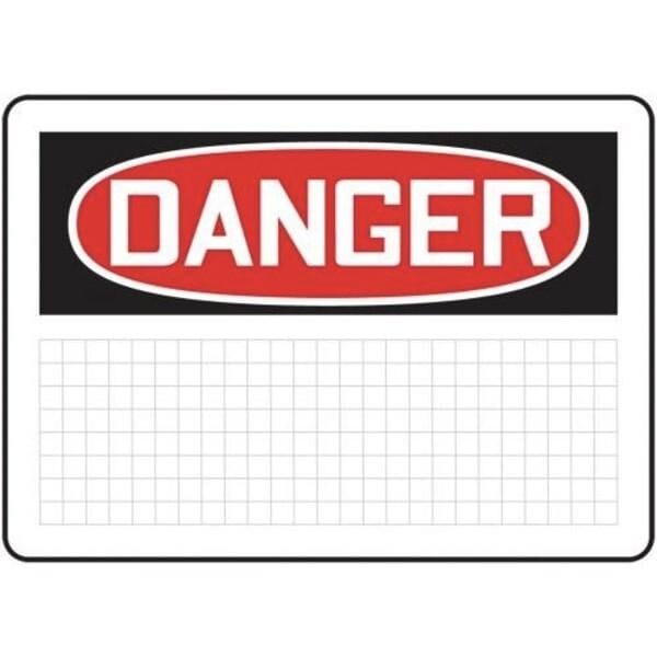 Accuform 14 in W, 10 in H, Dry Erase Aluminum MRBH205PBAR - main